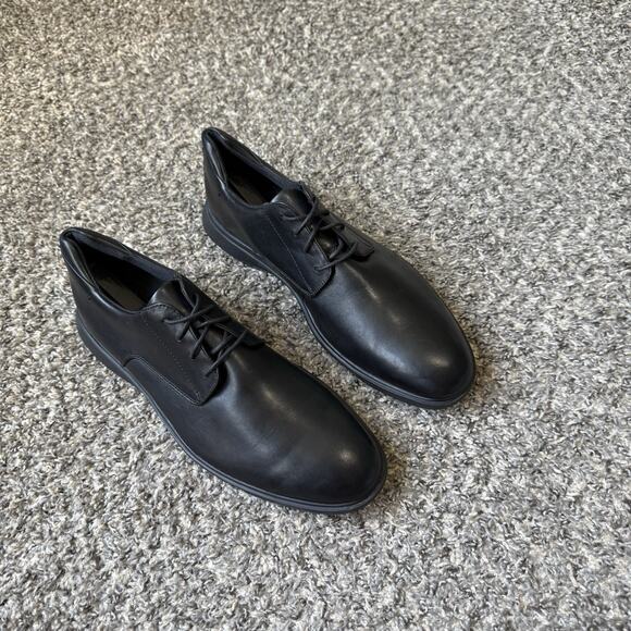 Clarks Un Lipari Park Black Leather Dress Shoe Oxfords Size 12 M Plain Toe New